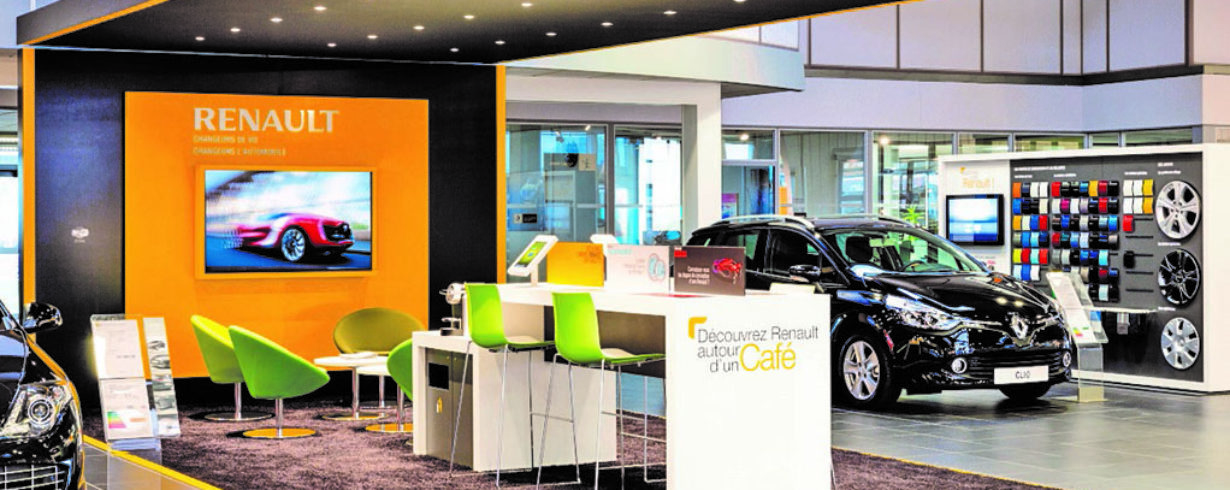 Mobilier sur mesure pour les concessionnaires Renault