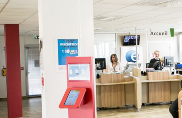 Borne d'accueil interactive Pôle Emploi